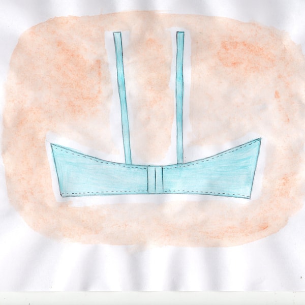 Lace up bra pattern, Custom bra pattern, Linen bra pattern - Inspire Uplift