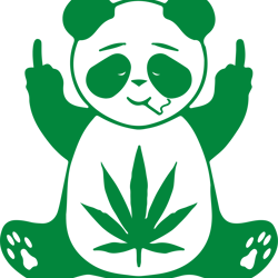 panda weed svg, cannabis svg, stoner svg, marijuana svg, weed smokings svg file cut digital download