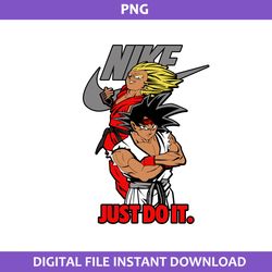 goku and vegeta nike png, anime nike png, nike logo png, son goku png, vegeta png, drangon ball png digital file