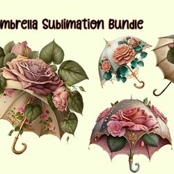 rose umbrella sublimation bundle