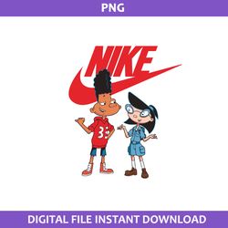 hey arnold nike png, gerald johanssen and phoebe heyerdahl nike png, nike logo png  digital file