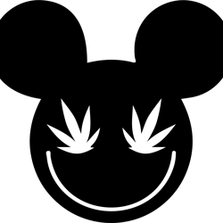 mickey weed svg, cannabis svg, stoner svg, marijuana svg, weed smokings svg file cut digital download