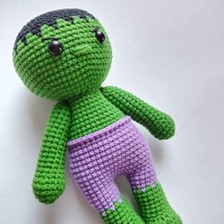 Crochet Toy amigurumi Superhero Hulk Toy handmade soft toy baby gift