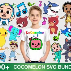cocomelon svg bundle - mega bundle svg, png, dxf, files for print and cricut