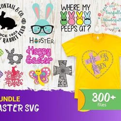 300 easter svg bundle - mega bundle svg, png, dxf, files for print and cricut