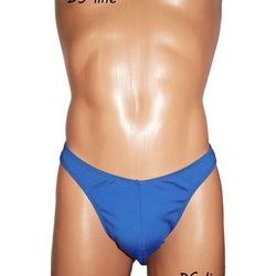 Blue men sexy thong underwear