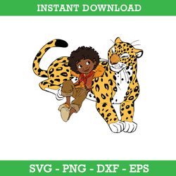 Antonio Madrigal With Leopard Svg, Antonio Encanto Svg, Leopard Svg, Encanto Svg, Disney Svg, Instant Download
