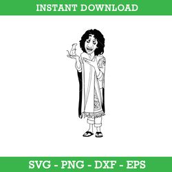 bruno madrigal outline svg, bruno encanto svg, encanto svg, disney svg, png, dxf eps, instant download