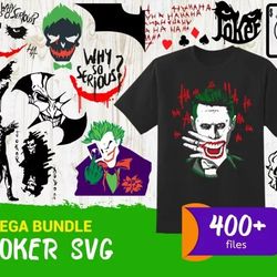 joker svg bundle - mega bundle svg, png, dxf, files for print and cricut