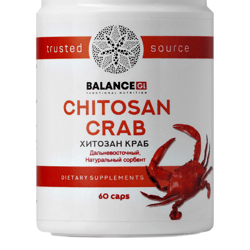 Chitosan Crab - Marine Far Eastern Seaside. 60 caps 250 mg. Slimming/Detox/Fat Burner/Natural Sorbent