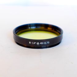 Zh-1,4x 1.4x 49mm yellow lens filter 49.5x0.75 49x0,75 USSR LZOS for Helios-44-2