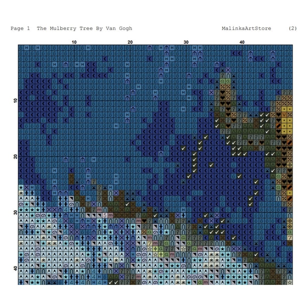 Mulberry Tree Pattern Cross Stitch Pattern,The Mulberry Tree,Instant Download,X st | Inspire ...