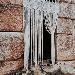 Macrame curtain, panel, wall decor, boch, eclectic style