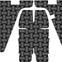 glock 19x gun gripper design ai vector svg  dxf digital bordar less black white vector outline or line art file