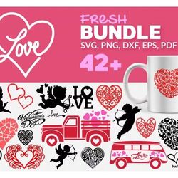 love svg bundle - mega bundle svg, png, dxf, files for print and cricut