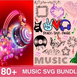 music svg bundle - mega bundle svg, png, dxf, files for print and cricut