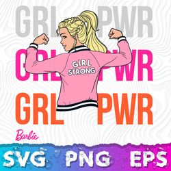 Barbie Grl Pwr SVG, Barbie Clipart SVG, Barbie Cricut