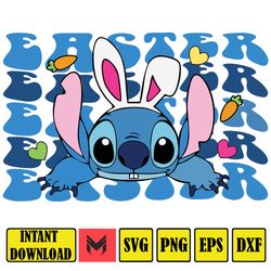 Stitch SVG,PNG,Stitch Easter svg,Happy easter svg,Back of hoodie svg,Front of hoodie,Easter eggs svg,Lilo and stitch svg