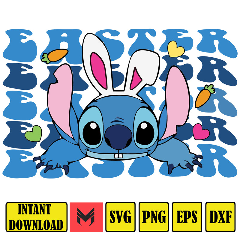 Stitch SVG,PNG,Stitch Easter svg,Happy easter svg.jpg