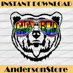lgbt daddy papa bear gay pride proud dad father's day best dad daddy father's day happy father's day png sublimation