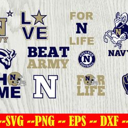 Navy Midshipmen Football Team svg, Navy Midshipmen Svg, N C A A SVG, Logo bundle Instant Download
