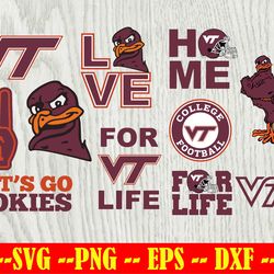 Virginia Tech Hokies Football Team svg,Virginia Tech Hokies Svg, N C A A SVG, Logo bundle Instant Download