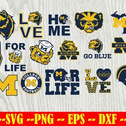 Michigan Wolverines Football Team svg, Michigan Wolverines svg, N C A A SVG, Logo bundle Instant Download