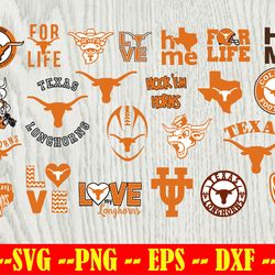 Texas Longhorns Football Team svg, Texas Longhorns svg, N C A A SVG, Logo bundle Instant Download