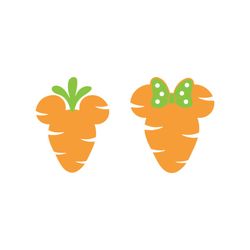 Mickey And Minnie Mouse Carrot SVG Happy Easter SVG Cutting Files