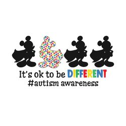 Its Ok To Be Different SVG Autism Quotes SVG Cutting Files Design