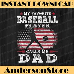 favorite baseball player calls me dad usa flag father's day best dad daddy father's day happy father's day png