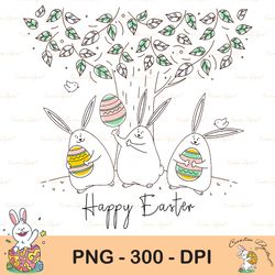 happy easter sublimation, easter hoppy bunny fun sublimation, happy easter png, cute easter png, easter png, bunny png