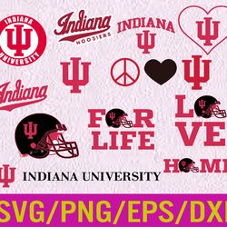 Indiana Hoosiers svg,Indiana Hoosiers logo bundle, n c aa logo bundle, College Football, College basketball