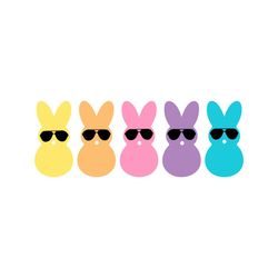 colored easter peeps svg happy easters day svg cutting files design