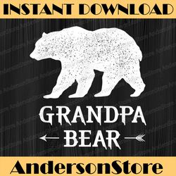 grandpa bear funny father's day family design for grandpa pa best dad daddy father's day happy father's day png