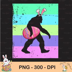 vintage bigfoot easter bunny eggs sasquatch sublimation, happy easter png, cute easter png, easter png, bunny png