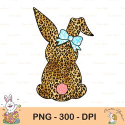 bunny png, womens happy easter leopard bunny rabbit sublimation, happy easter png, cute easter png, easter png, easter