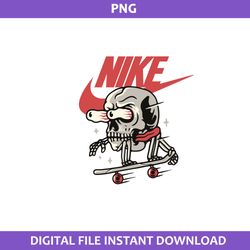 skull nike png, skull swoosh png, nike logo png, skull png, fashion bands png digital file