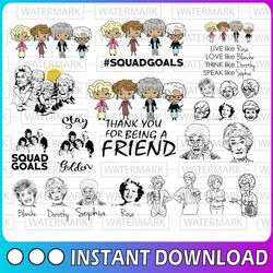 the golden girls svg bundle, golden girls svg, golden girls png, betty white svg, rose golden girls svg, dorothy svg,