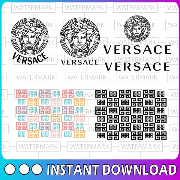 Versace svg, Versace logo svg, Pattern svg, Versace logo des | Inspire ...