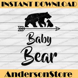 Baby Bear Best Dad Daddy Father's Day Happy Father's Day PNG Sublimation Best Gift Mother's / Father's Day