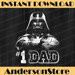 Star Wars Vader 1 Dad Vintage Father's Day Graphic Best Dad Daddy Father's Day Happy Father's Day PNG Sublimation