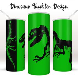 Dinosaur Tumbler Sublimation Designs, Skinny Tumbler 20oz wrap, PNG, instant digital download