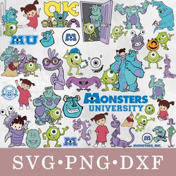 Monsters inc svg, Monsters inc bundle svg, png, dxf, svg files for cricut, movie svg, clipart
