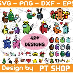 42 among us christmas party svg | among us svg  svg | cute among us svg |among us cup|among us character|svg/ png /cut f