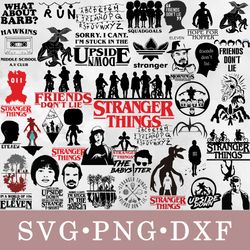 Stranger Things svg, Stranger Things bundle svg, png, dxf, svg files for cricut, movie svg, clipart