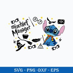 mischief manager stitch full wrap svg, mischief manager svg, stitch svg, png dxf eps digital file