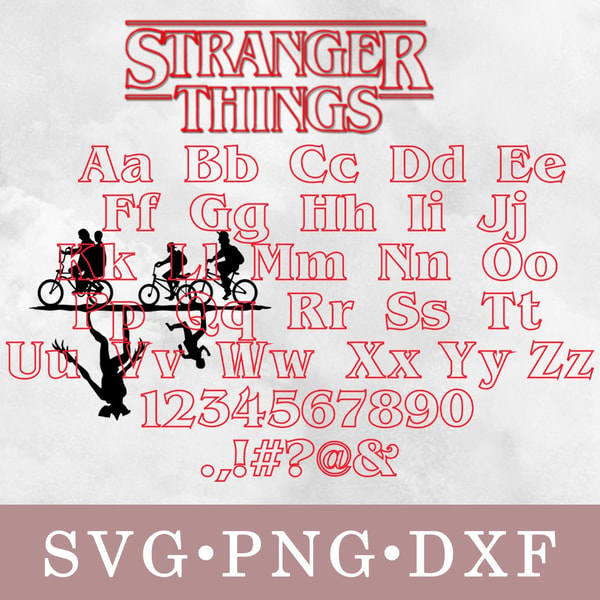 Stranger Things Font svg, Stranger Things Font bundle svg | Inspire Uplift