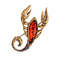 Amber scorpion brooch Egyptian scorpion jewelry gift for men women christmas gift.jpg