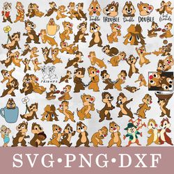 chip and dale svg, chip and dale bundle svg, png, dxf, svg files for cricut, movie svg, clipart